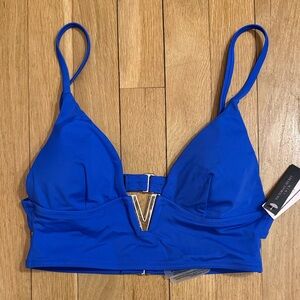 Victoria's Secret Blue Swim Bikini Top